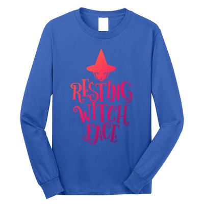 Resting Witch Face Funny Halloween Cute Gift Long Sleeve Shirt