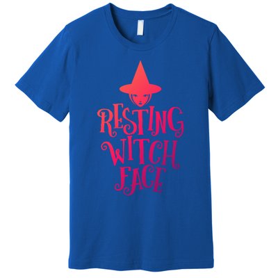 Resting Witch Face Funny Halloween Cute Gift Premium T-Shirt