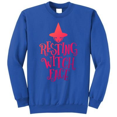 Resting Witch Face Funny Halloween Cute Gift Tall Sweatshirt