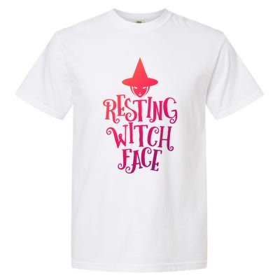 Resting Witch Face Funny Halloween Cute Gift Garment-Dyed Heavyweight T-Shirt