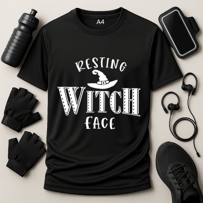 Resting Witch Face Wiccan Occult Meaningful Gift Cooling Performance Crew T-Shirt