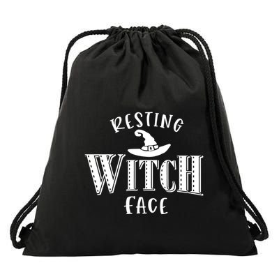 Resting Witch Face Wiccan Occult Meaningful Gift Drawstring Bag