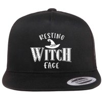 Resting Witch Face Wiccan Occult Meaningful Gift Flat Bill Trucker Hat