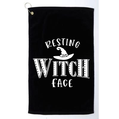 Resting Witch Face Wiccan Occult Meaningful Gift Golf Towel
