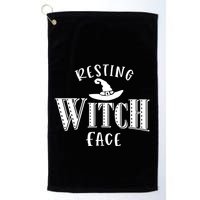Resting Witch Face Wiccan Occult Meaningful Gift Golf Towel
