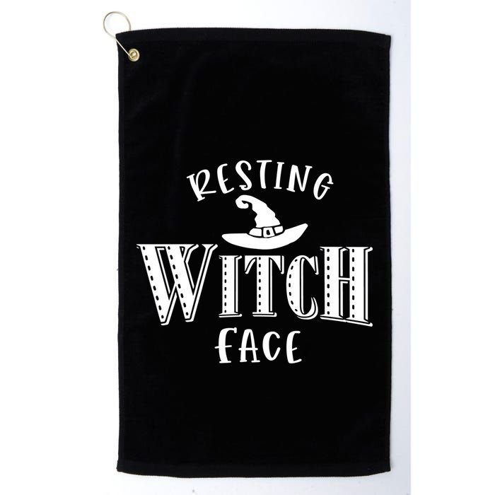 Resting Witch Face Wiccan Occult Meaningful Gift Golf Towel