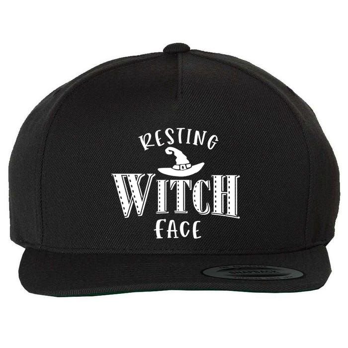 Resting Witch Face Wiccan Occult Meaningful Gift Wool Snapback Cap