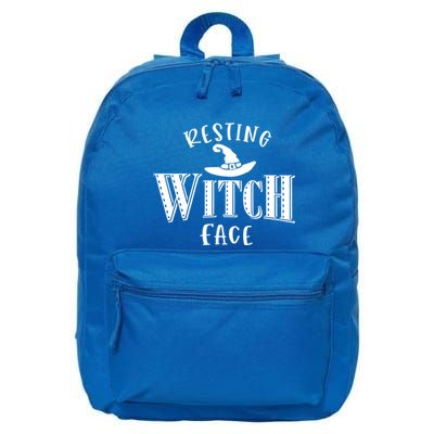 Resting Witch Face Wiccan Occult Meaningful Gift 16 in Basic Backpack