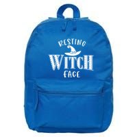 Resting Witch Face Wiccan Occult Meaningful Gift 16 in Basic Backpack