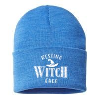 Resting Witch Face Wiccan Occult Meaningful Gift Sustainable Knit Beanie