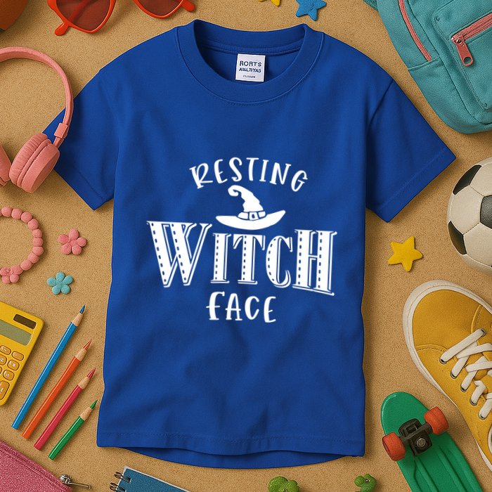 Resting Witch Face Wiccan Occult Meaningful Gift Kids T-Shirt