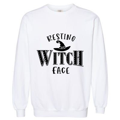 Resting Witch Face Wiccan Occult Meaningful Gift Garment-Dyed Sweatshirt