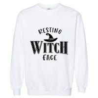 Resting Witch Face Wiccan Occult Meaningful Gift Garment-Dyed Sweatshirt