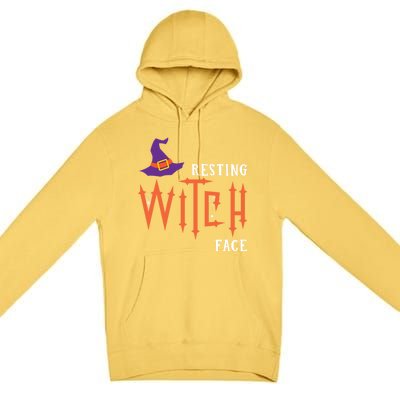 Resting Witch Face Funny Halloween Witch Costume Gift Premium Pullover Hoodie