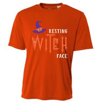 Resting Witch Face Funny Halloween Witch Costume Gift Cooling Performance Crew T-Shirt