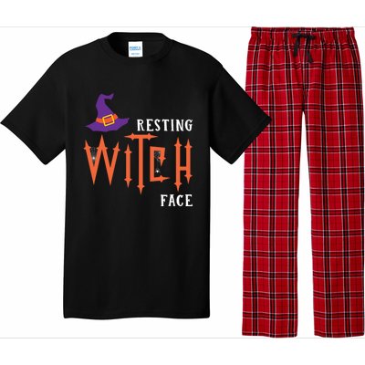 Resting Witch Face Funny Halloween Witch Costume Gift Pajama Set