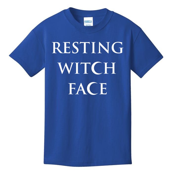 Resting Witch Face Gothic Wiccan Cute Gift Kids T-Shirt