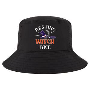 Resting Witch Face Funny Spooky Broomstick Halloween Party Gift Cool Comfort Performance Bucket Hat