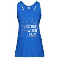 Resting Witch Face Halloween Design Cute Gift Ladies Essential Flowy Tank