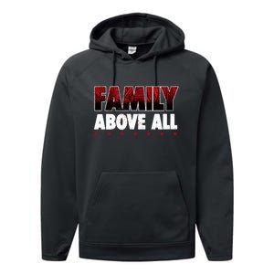 Roman Wrestler Family Above All Performance Fleece Hoodie