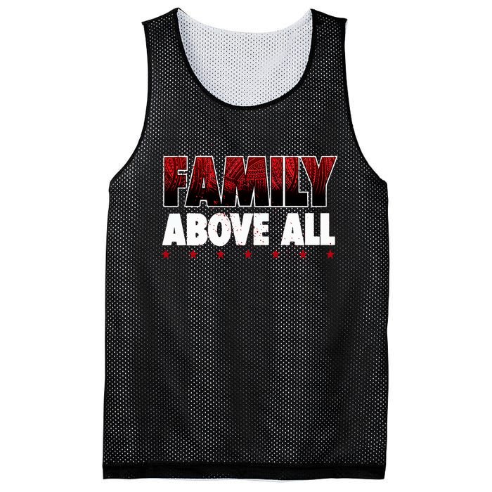 Roman Wrestler Family Above All Mesh Reversible Basketball Jersey Tank