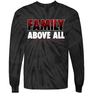 Roman Wrestler Family Above All Tie-Dye Long Sleeve Shirt