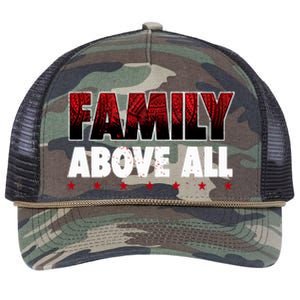 Roman Wrestler Family Above All Retro Rope Trucker Hat Cap