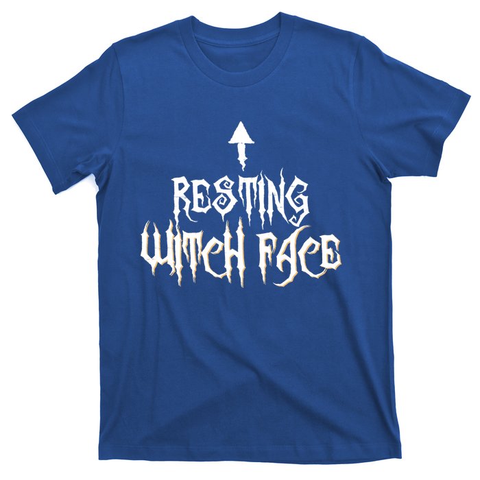 Resting Witch Face Halloween Funny Arrow Gift T-Shirt