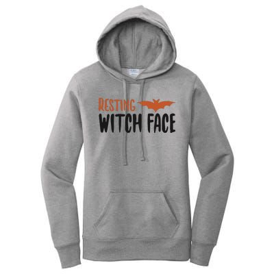 Resting Witch Face Halloween Funny Cute Gift Women's Pullover Hoodie