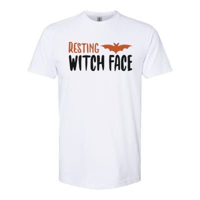 Resting Witch Face Halloween Funny Cute Gift Softstyle CVC T-Shirt