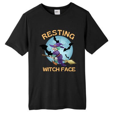 Resting Witch Face Fun Halloween Gift Tall Fusion ChromaSoft Performance T-Shirt