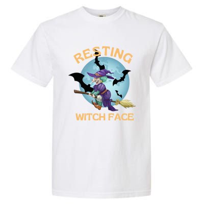 Resting Witch Face Fun Halloween Gift Garment-Dyed Heavyweight T-Shirt