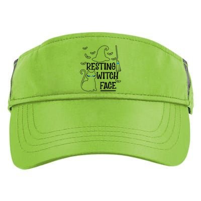 Resting Witch Face Halloween Design Gift Adult Drive Performance Visor