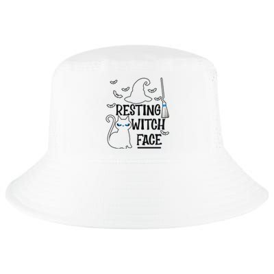 Resting Witch Face Halloween Design Gift Cool Comfort Performance Bucket Hat