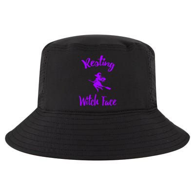 Resting Witch Face Funny Halloween Hallows Eve Ghoulish Funny Gift Cool Comfort Performance Bucket Hat