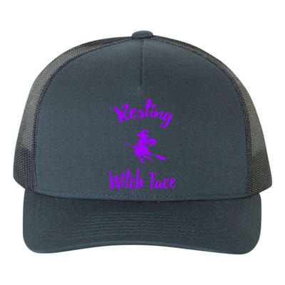 Resting Witch Face Funny Halloween Hallows Eve Ghoulish Funny Gift Yupoong Adult 5-Panel Trucker Hat