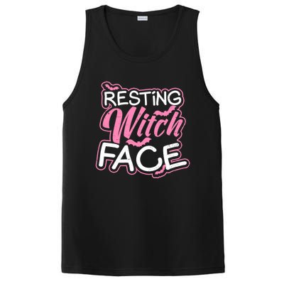 Resting Witch Face Design Halloween Costume Gift PosiCharge Competitor Tank