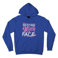 Resting Witch Face Design Halloween Costume Gift Hoodie