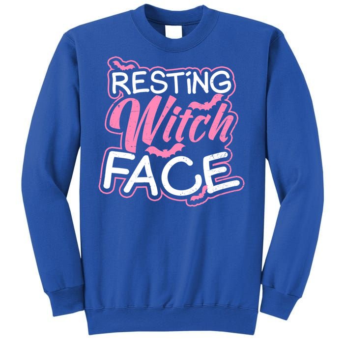 Resting Witch Face Design Halloween Costume Gift Sweatshirt