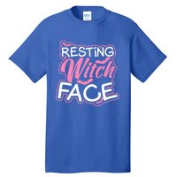 Resting Witch Face Design Halloween Costume Gift Tall T-Shirt