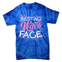 Resting Witch Face Design Halloween Costume Gift Tie-Dye T-Shirt