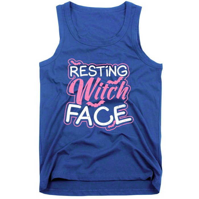 Resting Witch Face Design Halloween Costume Gift Tank Top