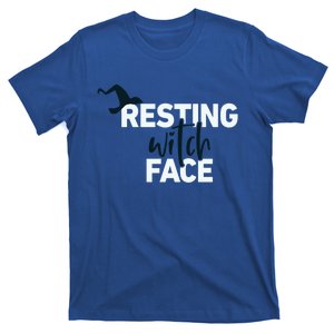 Resting Witch Face Halloween Witch Hat Black Funny Gift T-Shirt