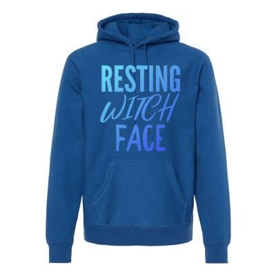 Resting Witch Face Funny Halloween Funny Gift Premium Hoodie