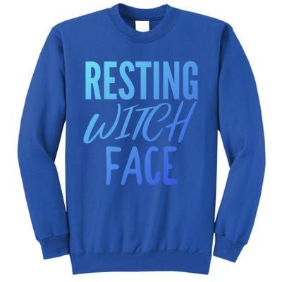 Resting Witch Face Funny Halloween Funny Gift Tall Sweatshirt