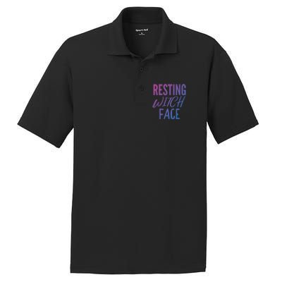 Resting Witch Face Funny Halloween Funny Gift PosiCharge RacerMesh Polo