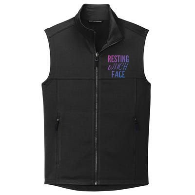 Resting Witch Face Funny Halloween Funny Gift Collective Smooth Fleece Vest