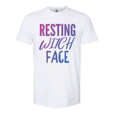 Resting Witch Face Funny Halloween Funny Gift Softstyle CVC T-Shirt