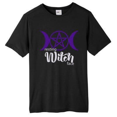 Resting Witch Face Wiccan Occult Pagan Gift Tall Fusion ChromaSoft Performance T-Shirt