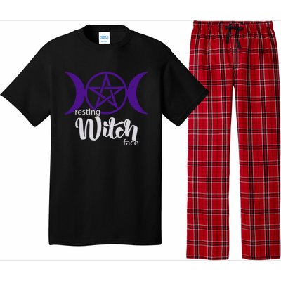 Resting Witch Face Wiccan Occult Pagan Gift Pajama Set